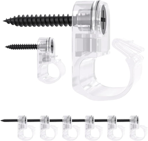 50 pcs,Lighting Hanger Clips for Christmas Lights,Screw-in Clips for Hanging LED Fairy