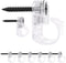 50 pcs,Lighting Hanger Clips for Christmas Lights,Screw-in Clips for Hanging LED Fairy