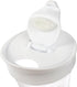8 Pack 34 Oz 1 Lawei Plastic Water Carafe, Liter Clear Beverage Carafe with Flip Top Lid, Narrow Neck Drink Container