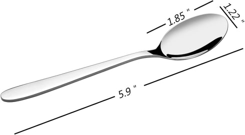 Kekow 12 Pieces Stainless Steel Teaspoon Set, Small Spoon