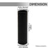 GooChan 2 3 4 6 7 Inch E12 Set 12 (7-Inch 12-Pack) Black Plastic Candle Cover Sleeves,Chandelier Socket