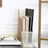 BLU MONACO Gold Magazine File Holder, Decorative Metal Magazine Organizer Bin for Desk & Shelves