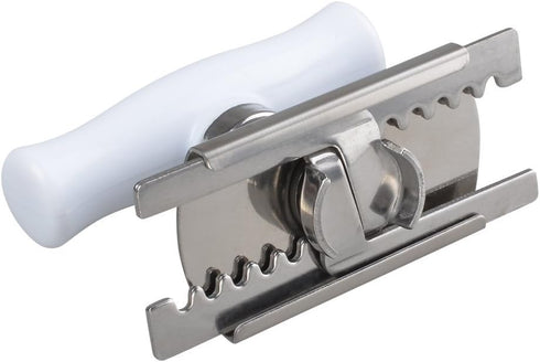Kichwit Jar Opener for Arthritis - Stainless Steel Lid Opener for Small and Medium Jars, Keychain Included