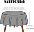 sancua 60 Inch Round Tablecloth - Water Resistant, Washable Polyester Table Cover for Dining, Buffet, Camping, Yellow