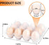 ZHIGLMYD 100 Pack 12 Count Dozen Plastic Egg Cartons - Bulk Cheap Clear Reusable Egg Containers for Chicken Eggs, Egg