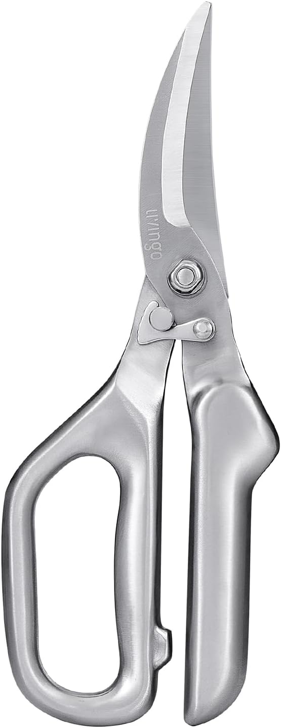 LIVINGO Kitchen Scissors - Heavy Duty Poultry Shears Sharp Cutting Food Chicken
