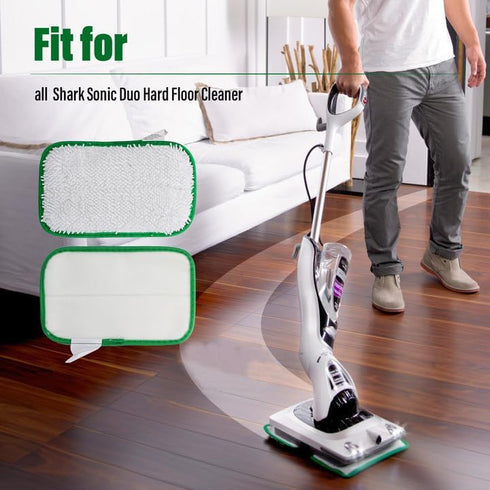 Protac 2 Pack Sonic Duo Pads Compatible with Shark, Fit for Shark Sonic Duo Hard Floor Cleaner Refill