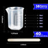LEOBRO 50ml/1.7oz Epoxy Mixing Cups, 38PCS Graduated Resin Cups with 40 PCS Wood Craft Sticks