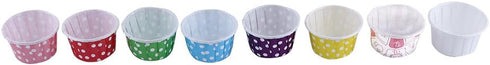 Fdit 100pcs Paper Cake Cupcake Liner Case Wrapper Muffin Baking Cup for Party Wedding Xmas - 7 Colors (White)
