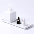 Ceramic Toothbrush Holder for Bathroom, Vanity Countertop Organizer for Toothpaste, Dental Floss Picks