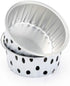KEISEN 5oz Set of 24 Disposable Aluminum Foil Cups, 125ml for Muffin Cupcake Baking, Spot Color