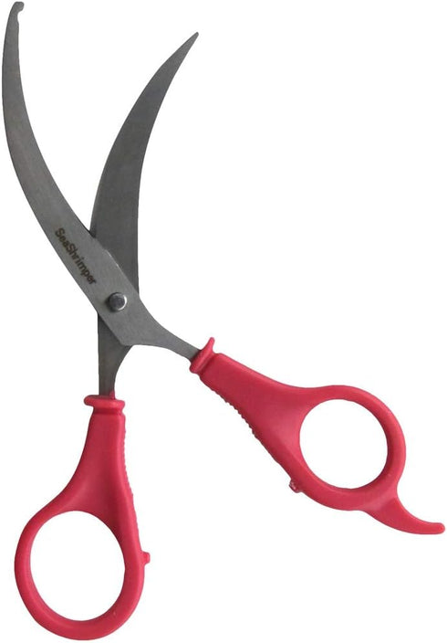 Treasure Gurus Stainless Steel Seafood Shrimp Deveiner Scissors - Food Kitchen Shears, Shellfish Cutting Tool