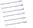 Cupboard Bars Tension Rods, 6 Pack 11.8-20 Inches Adjustable Spring Tension Curtain Rods, White
