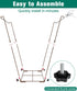 Tuohours 30-45 Outdoor Trash Bag Holder Stand - Heavy Duty Metal Garden Garbage Support Frame for Gallon Capacity