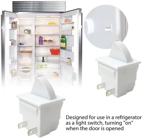 2Pcs Refrigerator Door Light Switch Replacement for Sub Zero APS7014646