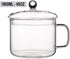 Glass Saucepan with Cover,1.6L/54 OZ Heat-resistant Glass Stovetop Pot and Pan with Lid, The Best Handmade Glass Cookware Set Cooktop Safe for Pasta Noodle, Soup, Milk, Baby Food (1.6L/54OZ) by Miecux