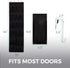 HOME GENIE Over the Door Hanging Shoe Organizer, 2 Pack - 24 Breathable Mesh Pockets, Black Closet Rack Storage