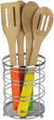 Home Basics Chrome Plated Steel Cutlery Holder