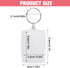 10PCS Double-Sided Acrylic Keychains: Blank Photo Keyrings, Split Ring, Clear DIY Craft Picture Holder for Family &