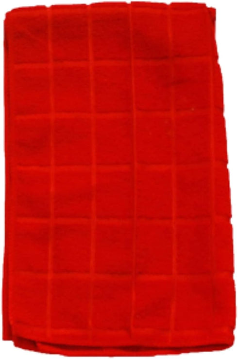 Home Collection Chef-Themed Kitchen Mitts, Pot Holder, & Kitchen Towels Set (Red)