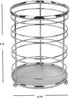 Home Basics Chrome Plated Steel Cutlery Holder