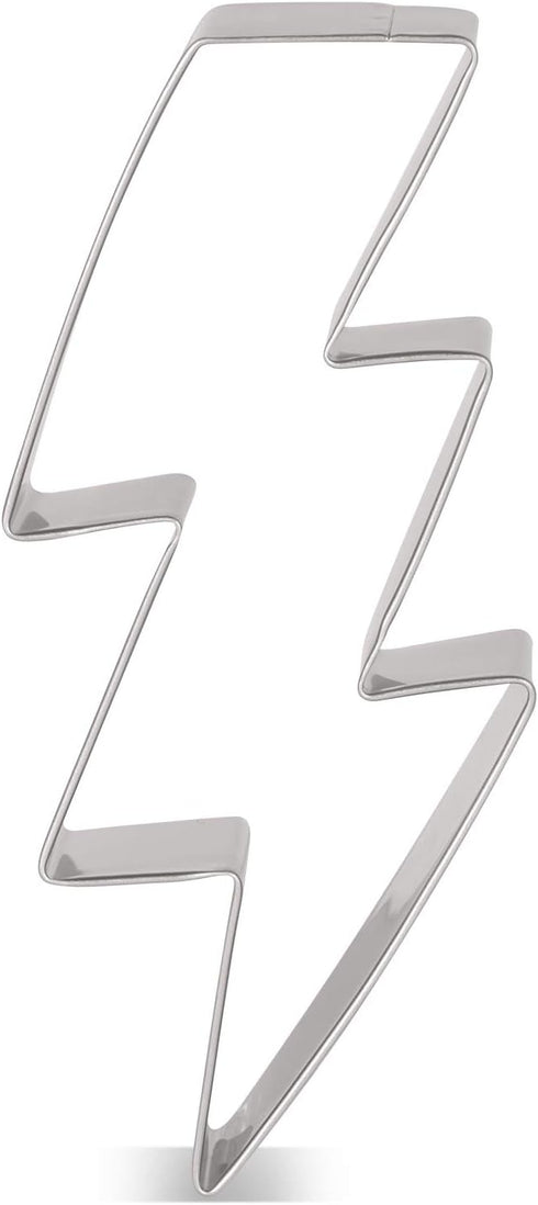LILIAO Flash Lightning Bolt Cookie Cutter - Stainless Steel Biscuit Fondant Cutters for Kids Birthday Party