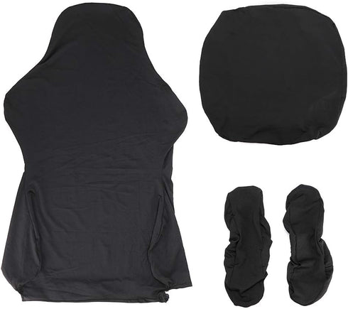 BTSKY Ergonomic Office Computer Game Chair Slipcovers Stretchy Polyester Covers for Reclining Racing Gaming Gaming Chair Black (No Chair) by BTSKY