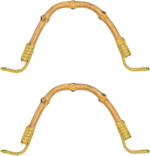 2 Pack Bamboo Teapot Handle Replacement Accessories for Ceramic and Pottery Tea Pots, 4 Inch U-Shape Handle