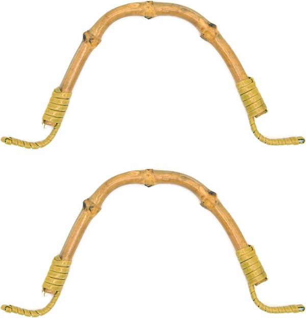 2 Pack Bamboo Teapot Handle Replacement Accessories for Ceramic and Pottery Tea Pots, 4 Inch U-Shape Handle