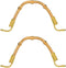 2 Pack Bamboo Teapot Handle Replacement Accessories for Ceramic and Pottery Tea Pots, 4 Inch U-Shape Handle