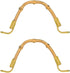 2 Pack Bamboo Teapot Handle Replacement Accessories for Ceramic and Pottery Tea Pots, 4 Inch U-Shape Handle