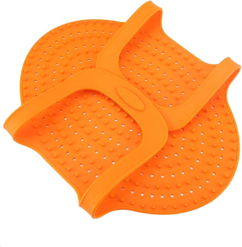 Silicone Turkey Lifter for Roasting Pan, Orange for Turkey and Chicken Barbecue
