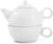 Metropolitan Tea White Ceramic Tea For Me Pot