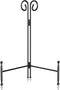 Plate Stand and Holder - 12 Inch Black Iron Picture Frame Stand for Display, Collapsible and Portable Easel