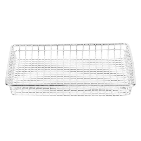 G.E.T. 4-83599 Stainless Steel Rectangular Wire Serving Tray - Metal Wire Baskets Collection