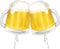 Set of 2 Foaming Beer Mug 23" Foil Balloons for Party Decorations
