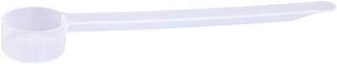 Plastic Measuring Scoop, 5 cc | 1 teaspoon | 5 mL Long Handle Spoons for Powders, Granules, Baking Supplies (Set of 1)