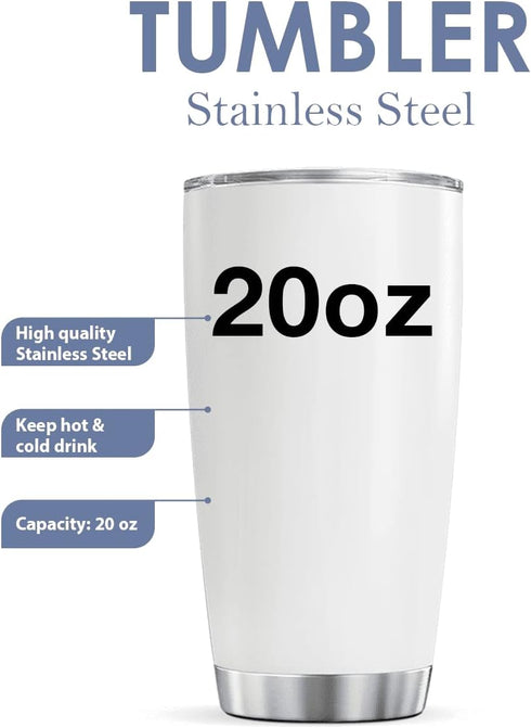 Sewing Coffee Tumbler for Women, 20 Oz Double Walled Stainless Steel Mug for Sewers, Birthday Party Gifts