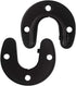 Zip Seven 1-5/16 Shower Closet Rod Holder Set, U Shaped Hanging Rod Flange Socket Heavy Duty Curtain Pole Bracket