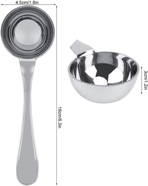 Maxmartt 25ml Stainless Steel Long Handled Tea Spoon Scoop for Coffee and Matcha Measuring
