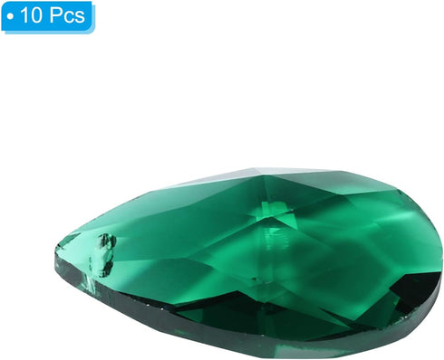 K9 10 Pack 38mm PATIKIL Crystal Pendants Teardrop Beads, Chandelier Prisms Parts Hanging Beads DIY Lamp for Arts Crafts
