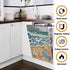 Beach Starfish Dishwasher Magnet Cover, 23" x 26" Kitchen Decor, Summer Decorative Cover for Home Cabinet