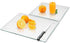 Tempered Glass Cutting Board for Kitchen, Clear Heat Resistant Board with Non-Slip Feet, 12x16" & 12x8" 2 Pcs