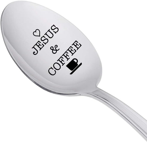 Jesus and Coffee Spoon, Christian Gifts for Coffee Lovers, Religious Gift