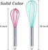 Webake Silicone Whisk Set of 4, 8 Inch and 10 Inch, for Nonstick Cookware