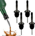 Liquor Pour Spouts with Dust Caps for Bottles with Standard Necks, 4-Pack,