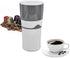 Portable Drip Coffee Maker, K Cup Coffee Machine for Travel and Camping, Grey and White