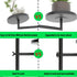 3-Tier Rotating Wall Plant Shelves Plant Shelf for Window Metal Wall Plant Holder for Multiple Plants with Hanging
