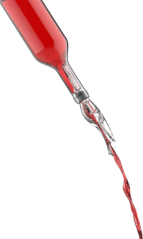 Host Tilt Variable Wine Aerator Pourer - Preserve Wine, Bottle Sealer, Drip Free Pourer, Clear