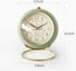 SHISEDECO Small Table Clock, Classic Non-Ticking Tabletop Alarm Clock with Backlight, Battery Operated Astronaut Desk